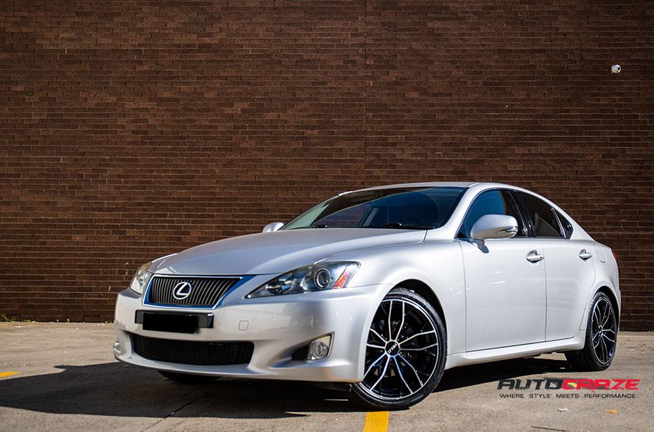 LEXUS-IS250-HE907-GLOSS-BLACK-MACHINED-FACE